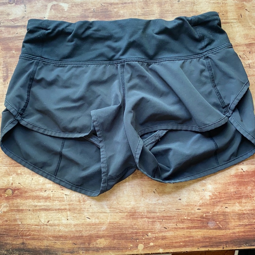 Black Lululemon shorts.